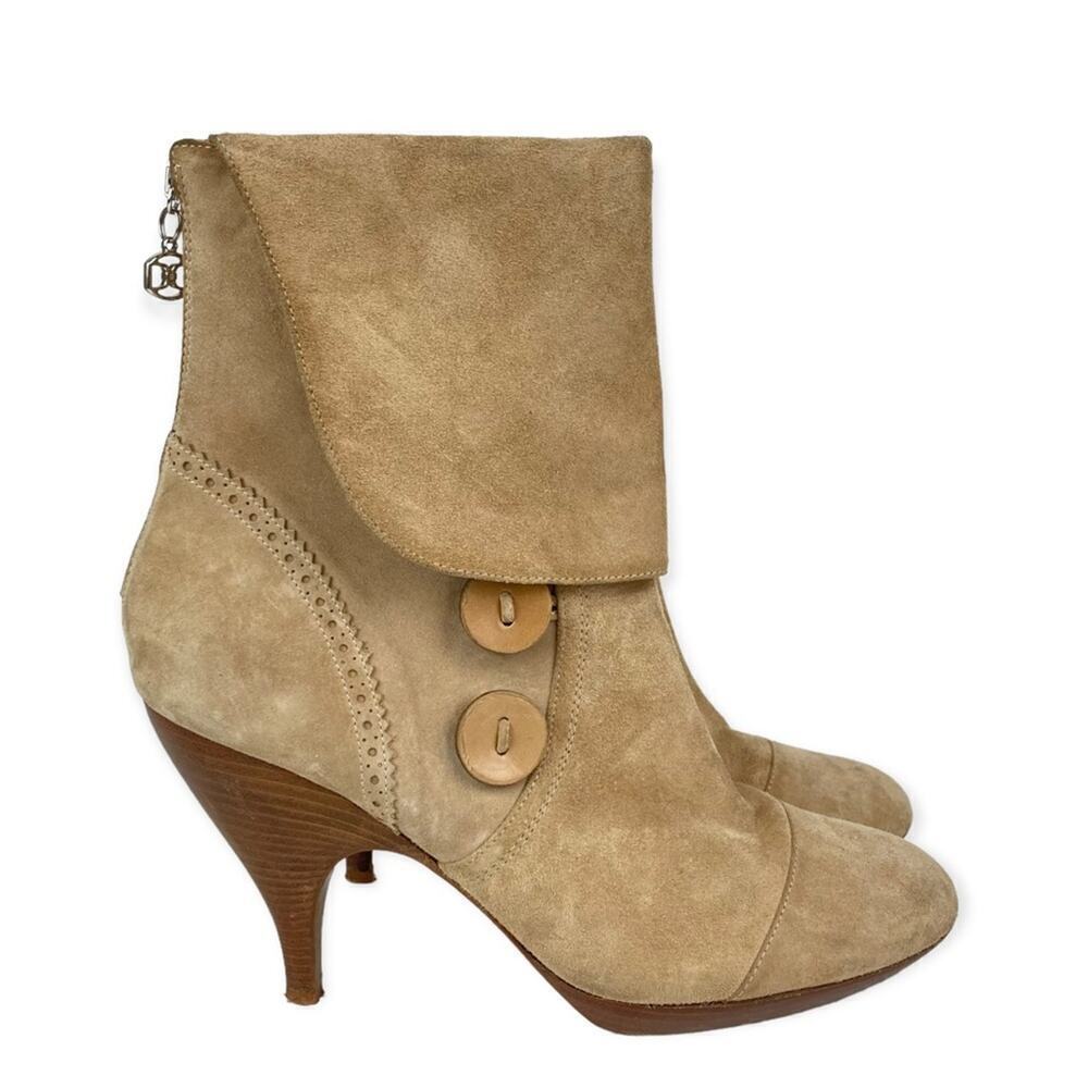 DKNY Suede Leather Ankle Boots - Italy